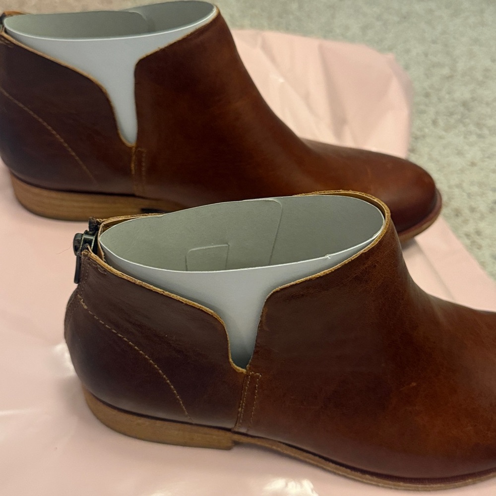 Women's Kork Ease Renny Brown Leather Ankle Booties 9.5 - Picture 6 of 10